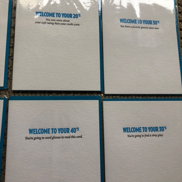 NEW Birthday Age's 11pc Letterpress Cards - Picture 3 of 3